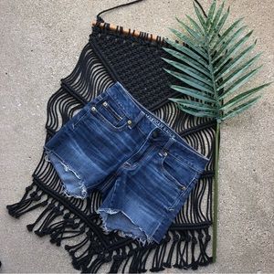 American Eagle Distressed Jean Shorts Size 00